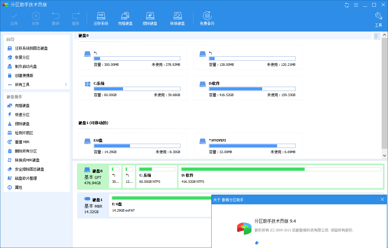 分区助手技术员 v9.13.0 特别版