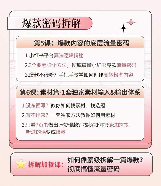 小红书特训营12期：从定位 到起号、到变现全路径带你快速打通爆款任督二脉