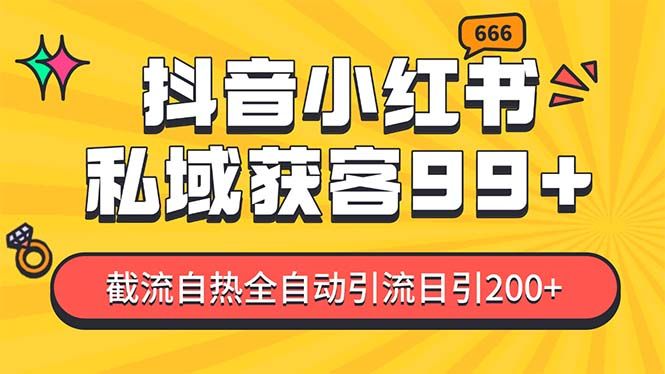 某音，小红书，野路子引流玩法截流自热一体化日引200+精准粉 单日变现3