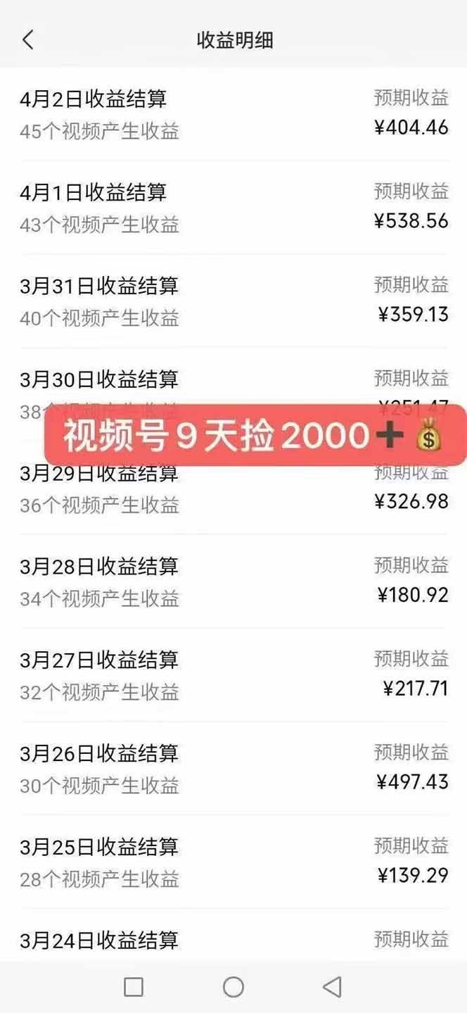 全新托管躺赚项目，微信视频号公众号托管代运营，每天五分钟，收益大几百