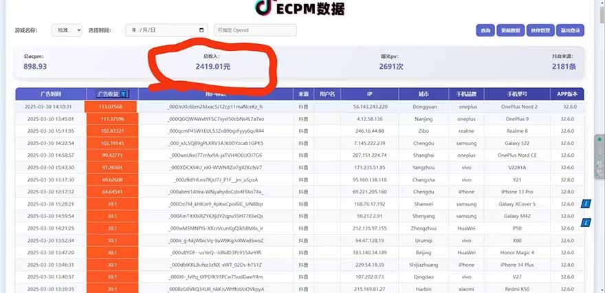 抖音官方小游戏2025全网最新玩法，暴利赚钱项目，单机日入2000+，绝不